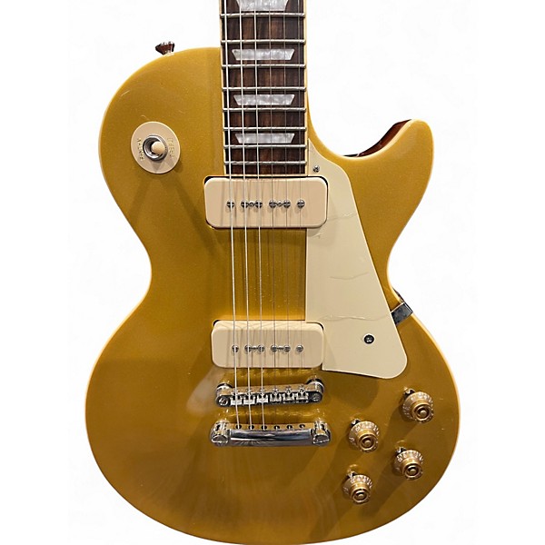Used Epiphone Les Paul Standard Metallic Gold Solid Body Electric Guitar