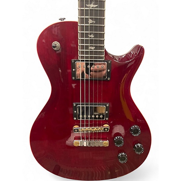 Used PRS SE Singlecut McCarty 594 Trans Red Solid Body Electric Guitar
