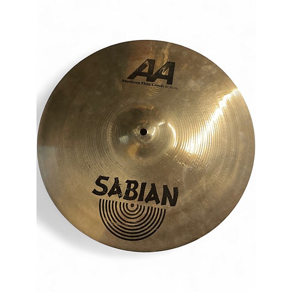 Used SABIAN 16in AA Medium Thin Crash Cymbal