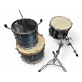 Used Pearl 3 Piece Made In Japan Blue Strata Drum Kit