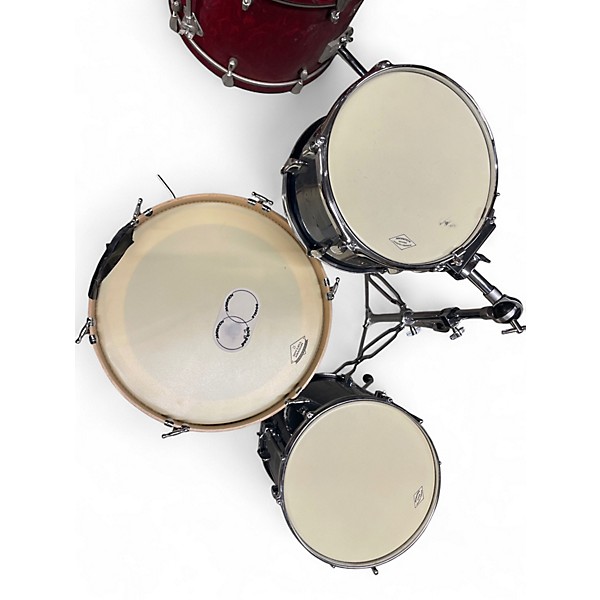 Used Pearl 3 Piece Made In Japan Blue Strata Drum Kit