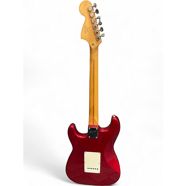 Used Squier Affinity Stratocaster Candy Apple Red Metallic Solid Body Electric Guitar