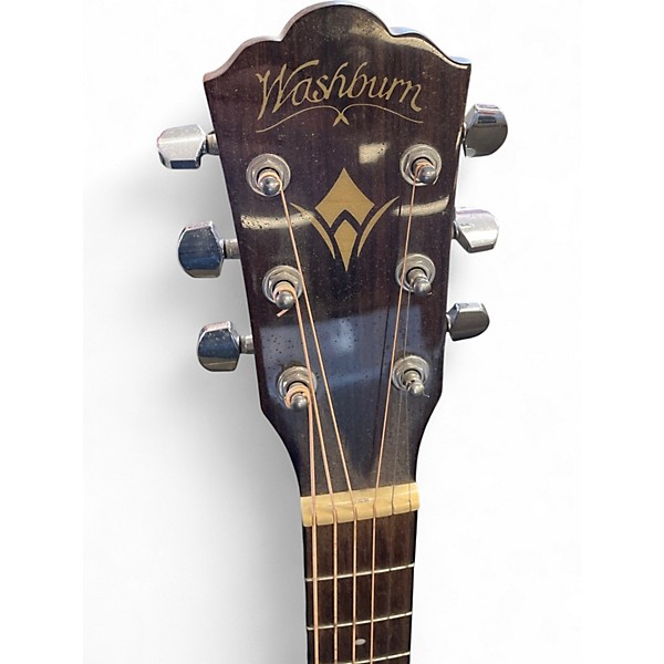 Used Washburn wl012se0 Natural Acoustic Guitar