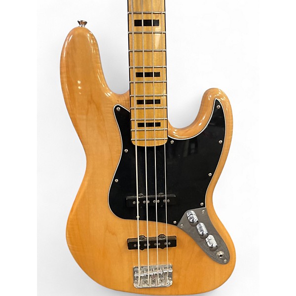 Used Squier Classic Vibe 70s Jazz Bass Natural Electric Bass Guitar