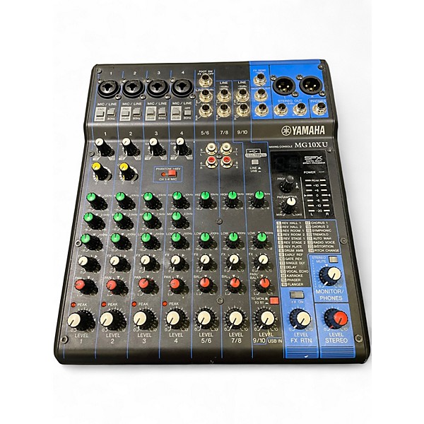 Used Yamaha MG10XU 10 Channel Mixer with Effects Unpowered Mixer