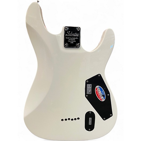 Used Schecter Guitar Research C1 Classic White Solid Body Electric Guitar