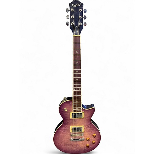 Used Xaviere XV500 Purple burst Solid Body Electric Guitar