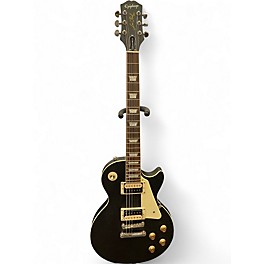 Used Epiphone Les Paul Traditional Pro IV Worn Ebony Solid Body Electric Guitar