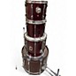 Used Ludwig 4 Piece Rocker Wine Red Drum Kit thumbnail