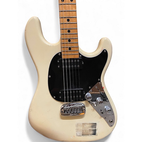 Vintage 1980s Ernie Ball Music Man Sabre II Olympic White Solid Body Electric Guitar