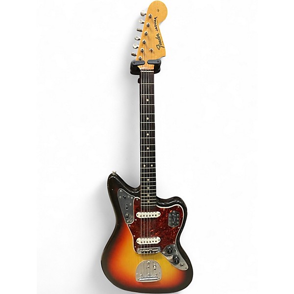 Vintage 1965 Fender Jaguar Sunburst Solid Body Electric Guitar