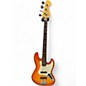 Used Fender MIJ Foto Flame Jazz Bass Sunburst Electric Bass Guitar thumbnail