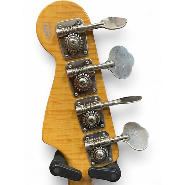 Used Fender MIJ Foto Flame Jazz Bass Sunburst Electric Bass Guitar