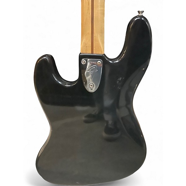 Vintage 1977 Fender Jazz Bass Black Electric Bass Guitar