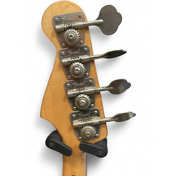 Vintage 1977 Fender Jazz Bass Black Electric Bass Guitar