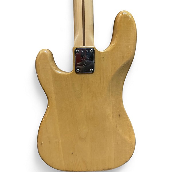 Vintage 1975 Fender Precision Bass Natural Electric Bass Guitar