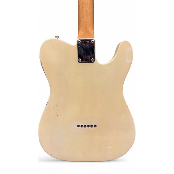 Vintage 1961 Fender Telecaster Left Handed Blonde Solid Body Electric Guitar