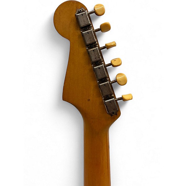 Vintage 1963 Fender Musicmaster Mahogany Body Cherry Solid Body Electric Guitar