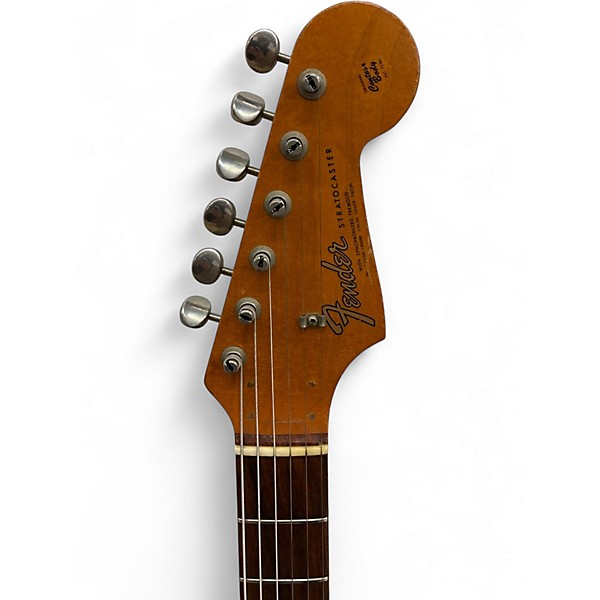 Vintage 1965 Fender Stratocaster Sunburst Solid Body Electric Guitar