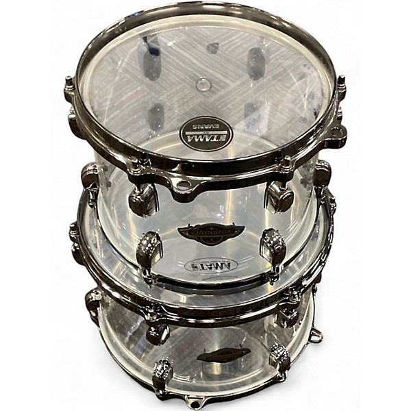 Used TAMA 50th Limited Starclassic Mirage 5pc Clear Drum Kit