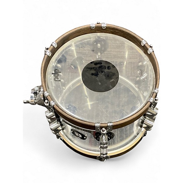 Used PDP by DW 25th Anniversary Clear Acrylic 4pc Clear Drum Kit