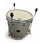 Used Mapex Saturn Evolution Rock Birch 4pc Metallic Silver Drum Kit