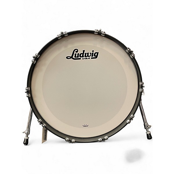 Used Ludwig Classic Maple 3pc Fab White Drum Kit