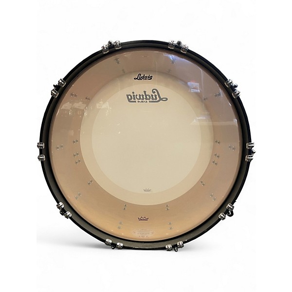 Used Ludwig Classic Maple 3pc Fab White Drum Kit