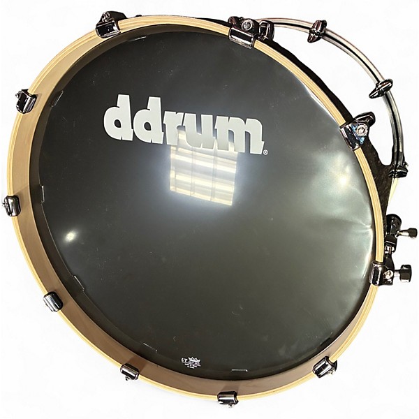 Used ddrum Dominion Birch 6pc with Ash Veneer Trans Black Drum Kit