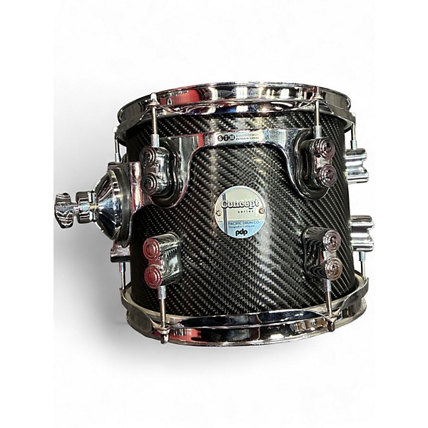 Used PDP by DW Concept Maple 6pc Metallic Gray Drum Kit
