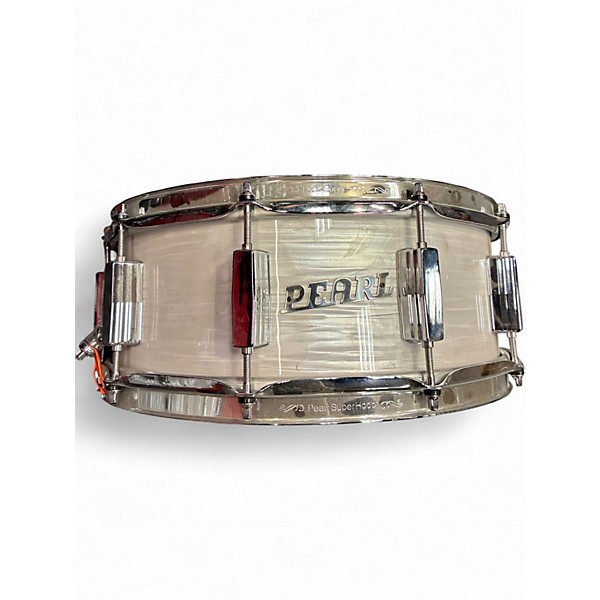 Used Pearl President Series Phenolic 4p Pearl White Drum Kit