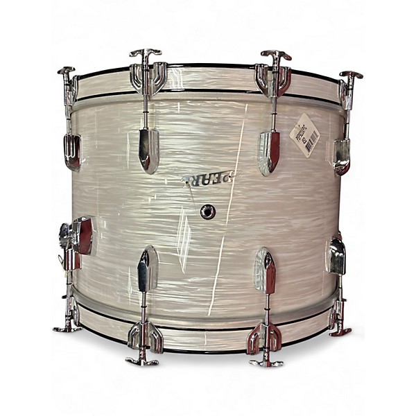 Used Pearl President Series Phenolic 4p Pearl White Drum Kit