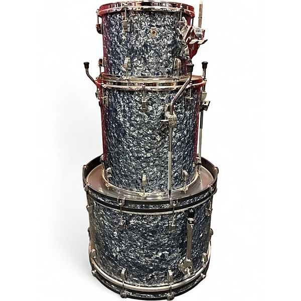 Used Ludwig Neusonic 3pc Fab Blue Drum Kit