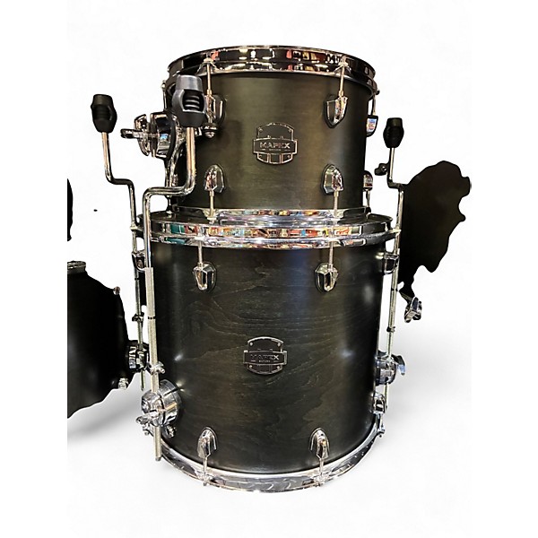 Used Mapex Saturn Studioease 5pc Satin Black Drum Kit