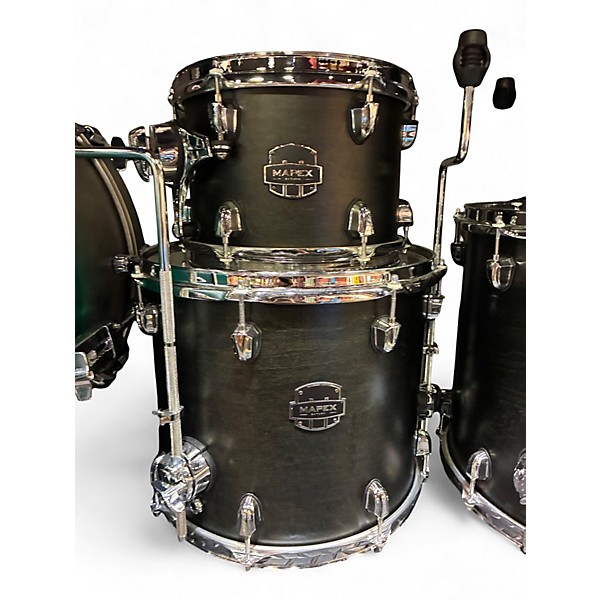 Used Mapex Saturn Studioease 5pc Satin Black Drum Kit