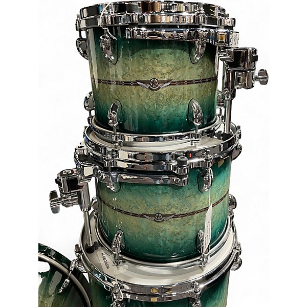 Used TAMA STAR Factory Vault Maple 5pc Cerulean Blue Drum Kit
