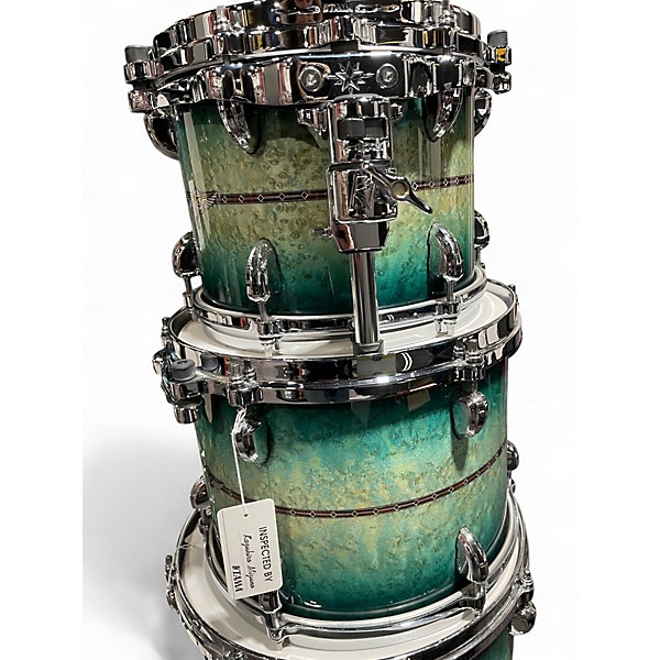 Used TAMA STAR Factory Vault Maple 5pc Cerulean Blue Drum Kit