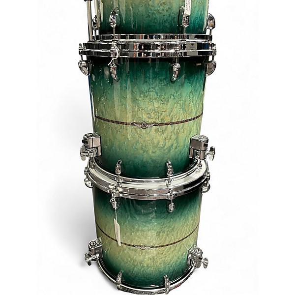 Used TAMA STAR Factory Vault Maple 5pc Cerulean Blue Drum Kit
