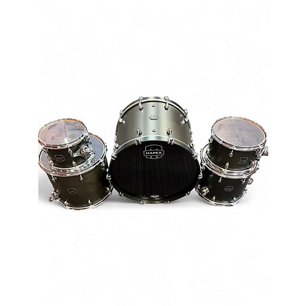 Used Mapex Saturn Studioease 5pc Satin Black Drum Kit