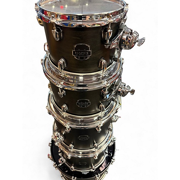Used Mapex Saturn Studioease 5pc Satin Black Drum Kit