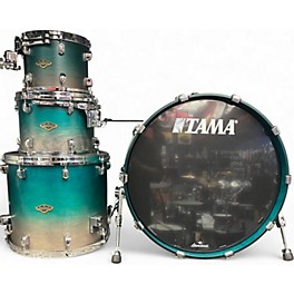 Used TAMA Starclassic Walnut/Birch 4pc Blue Sapphire Drum Kit