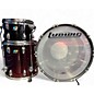 Used Ludwig Vistalite 50th Anniversary Fab 3pc Trans Red Drum Kit thumbnail
