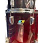 Used Ludwig Vistalite 50th Anniversary Fab 3pc Trans Red Drum Kit