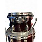 Used Ludwig Vistalite 50th Anniversary Fab 3pc Trans Red Drum Kit