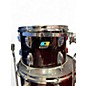 Used Ludwig Vistalite 50th Anniversary Fab 3pc Trans Red Drum Kit