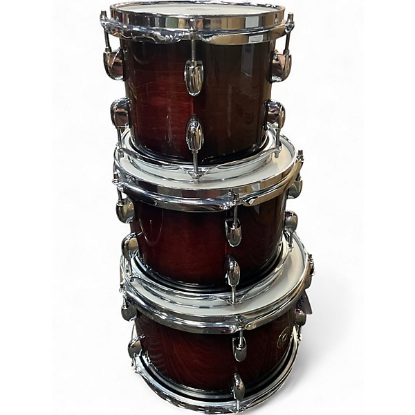 Used Gretsch Drums Catalina Maple 6pc Dark Cherry Burst Drum Kit