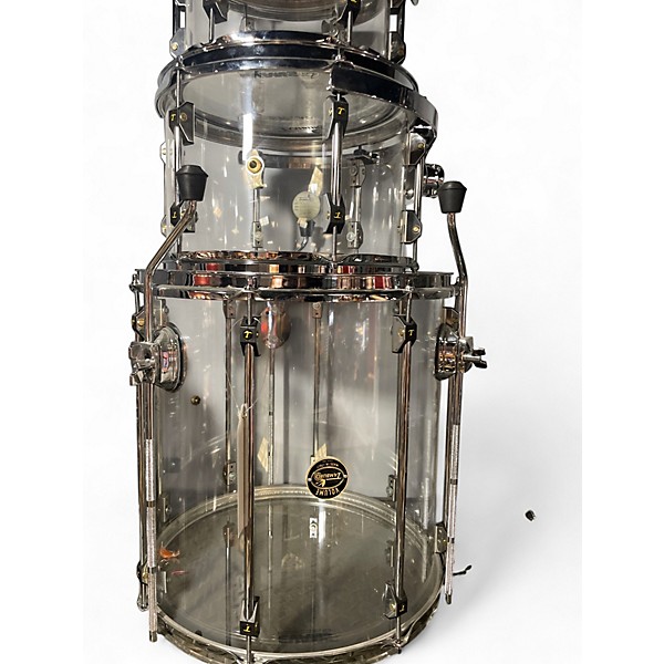 Used TAMBURO Volume Series 5pc Seamless Acrylic Clear Drum Kit