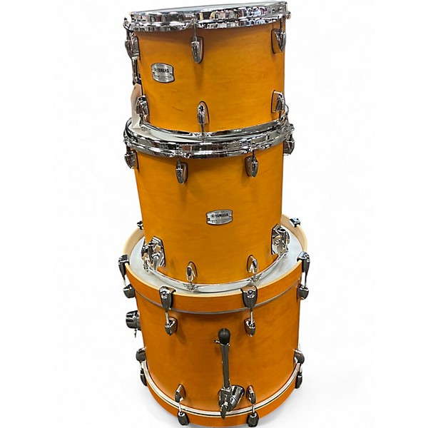 Used Yamaha Tour Custom Maple 3pc Caramel Burst Drum Kit