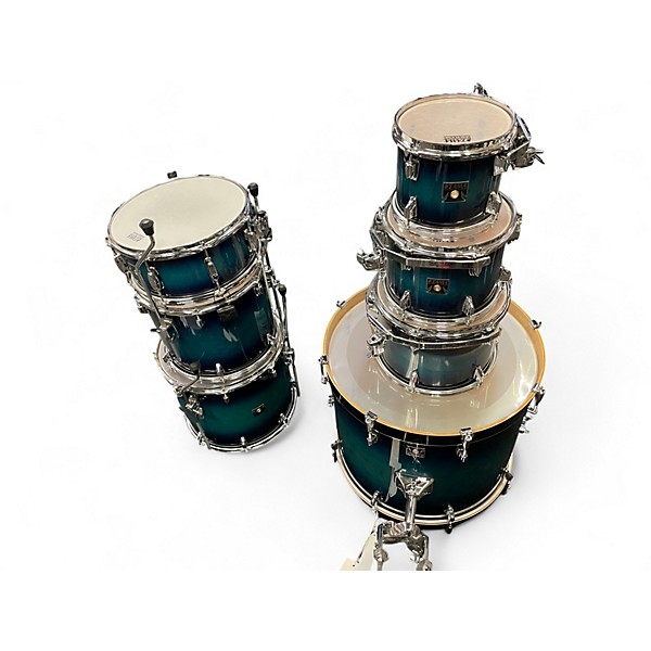Used TAMA Starclassic Walnut/Birch 5pc Blue Sapphire Drum Kit