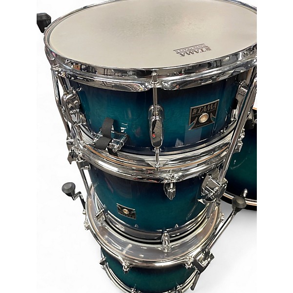 Used TAMA Starclassic Walnut/Birch 5pc Blue Sapphire Drum Kit